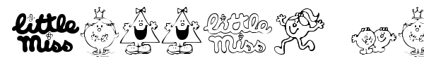 Little Miss font preview